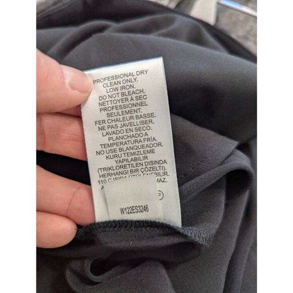 Tibi Eco Silk Pleated Balloon Pant women's size 12 black harem baggy - Picture 8 of 8